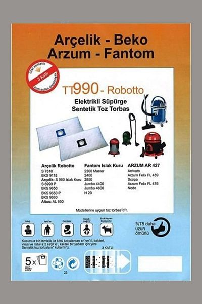 optream فانتوم ماستر WD 2750 - 10 قطع مكنسة كهربائية كيس غبار قماش