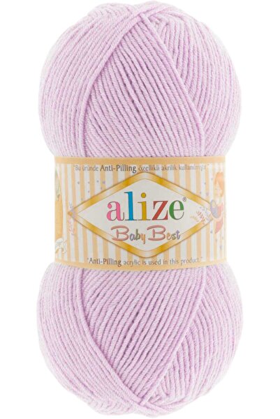 Alize Baby Best El Örgü Ipi Ipliği Yünü Renk Kodu:27 Lila