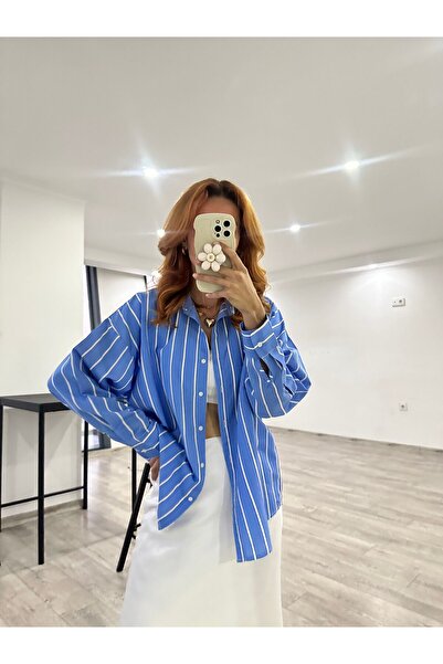 bonnline ÇİZGİLİ SALAŞ GÖMLEK