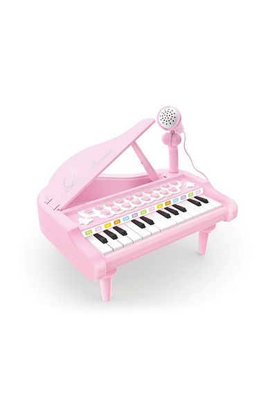 Vardem Pink Mini Piano - 31 Keys with Mp3 and Microphone