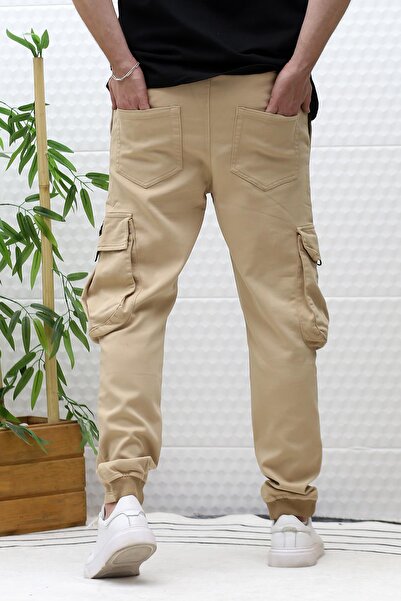 WAFRA Ανδρικό παντελόνι Cargo από ύφασμα Gabardine