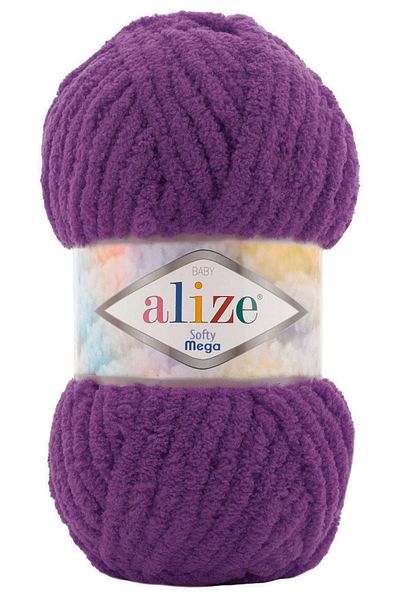 Alize Softy Mega (Παχύ) 44 Μωβ Πλεκτό Σχοινί