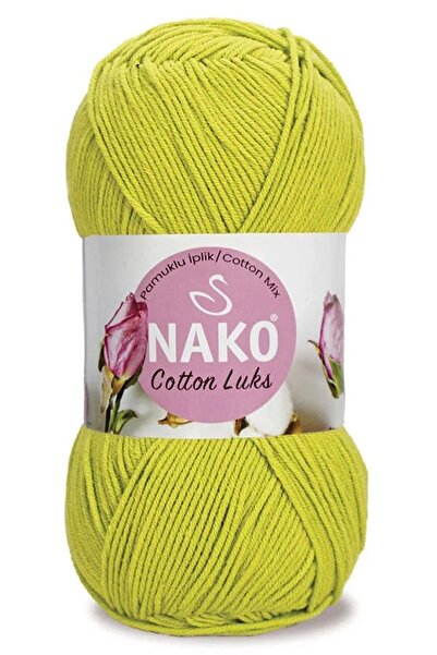 NAKO Cotton Lüks 97566 Neon Yeşil Örgü İpi