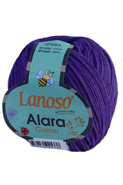 Lanoso Alara Amigurumi 50 Gr Hand Knitting Yarn 944/purple