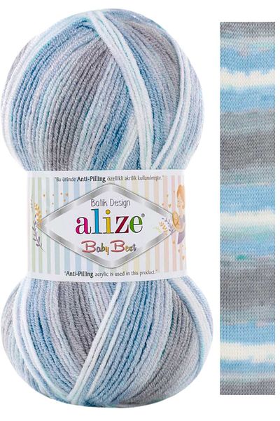 Alize Baby Best Batik Filament tricotat manual Cod culoare: 7540