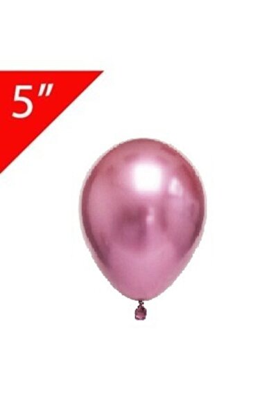 Kalisan بالون كروم وردي 20 قطعة مقاس صغير 5 بوصة