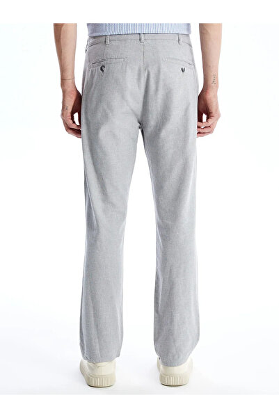 LC Waikiki Southblue Gray Standard Fit Poplin Men's Trousers