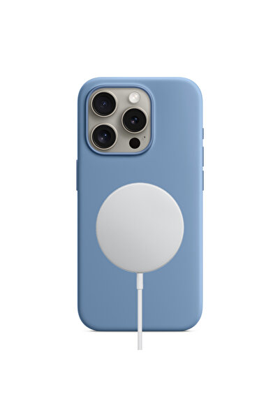 Casen iPhone 15 Pro Magsafe Kablosuz Şarj Özellikli Mıknatıslı Orijinal Buz M...