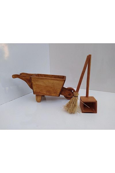 Ahşap Wooden Toy Wheelbarrow