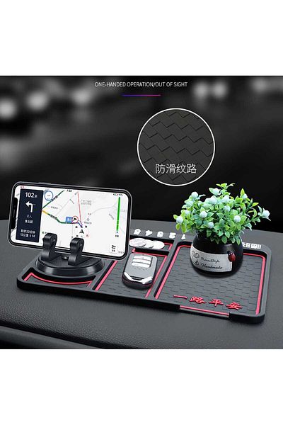 TİNEKE Magic Pad - Anti-slip Torpedo Organizer and Phone Holder for the Car