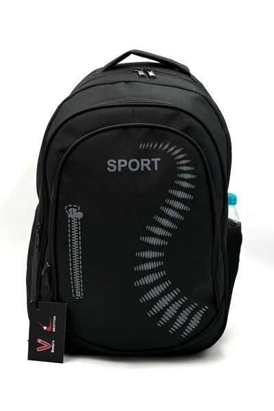 Bevitton Hafif Ortopedi Siyah Günlük Okul Sırt Çantası Sport