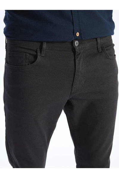 LC Waikiki Lcwaikiki - Anthracite Classic Men's Chino Pants, Standard Fit