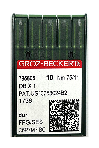 Groz Beckert Dikiş Makinesi Iğnesi DBx1 Düz Makine İnce Dip No:11