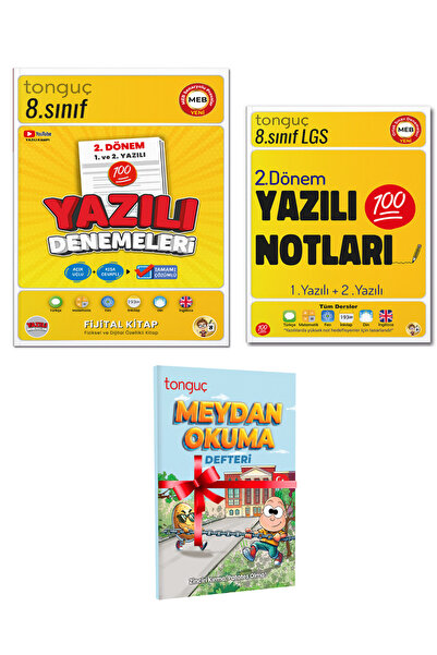 Tonguç Yayınları 8. Sınıf Yazılı Denemeleri 2. Dönem 1 ve 2. Yazılı Ve 8. Sın...
