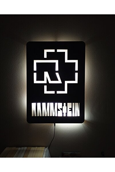 FOREVHOME Rammstein Led Işıklı Tablo Duvar Dekorasyon