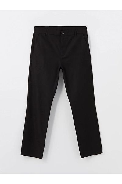 LC Waikiki Ανδρικό παντελόνι SOUTHBLUE Black Poplin - Νέα τυπική εφαρμογή
