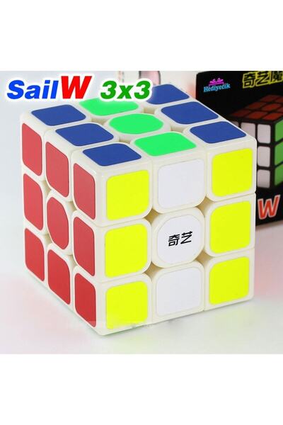 hediyecik Qiyi Speed Sail W Zeka Küpü Akıl Küpü Rübik Küp White Base