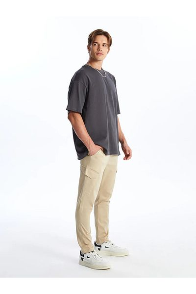 LC Waikiki Ανδρικό παντελόνι Cargo XSIDE Beige Slim Fit