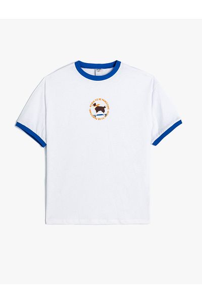 Koton Bedrucktes Baumwoll-T-Shirt