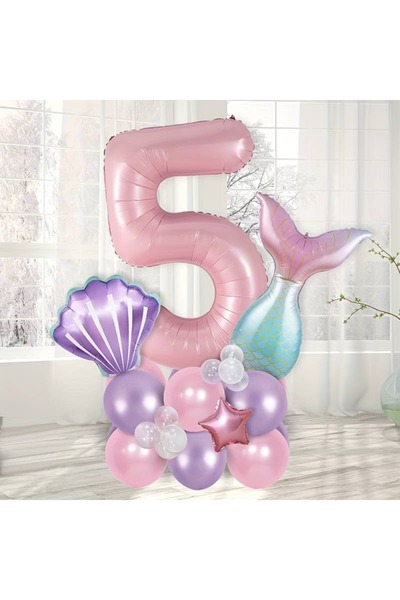 Mini Parti MİNİ PARTY STORE DENİZ KIZI BALON SET