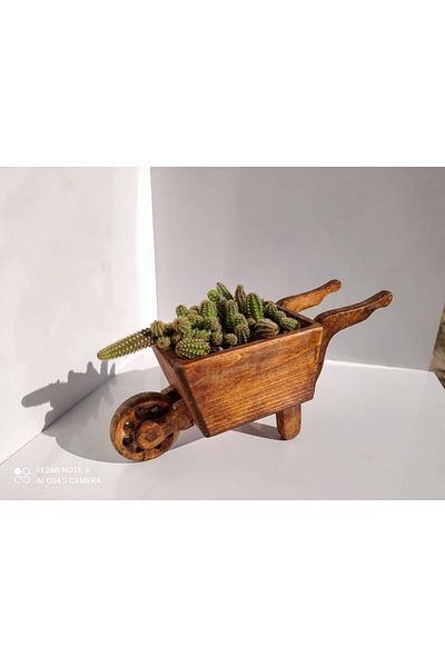 Ahşap Wooden Toy Wheelbarrow