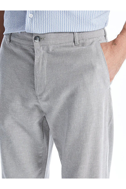 LC Waikiki Southblue Gray Standard Fit Poplin Men's Trousers