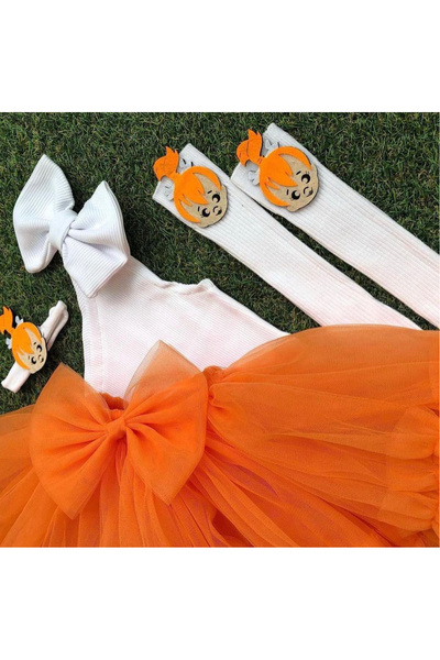 Kokosh kidss Girl's Costume with Stone Age and Pebble DeTail