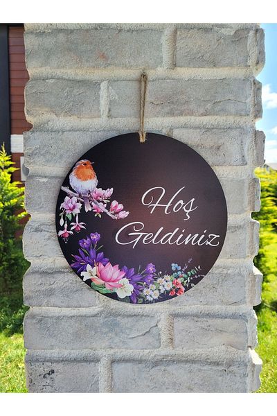 rosfloa rf 25 cm Printed Special Design Wooden Door Wall Ornament - Gift