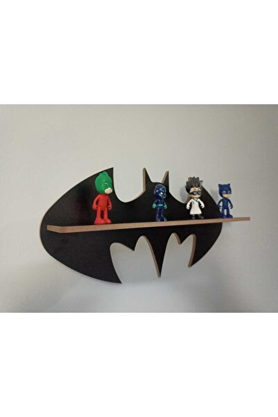 Ahşap Batman Figürlü Duvar Rafı – Koleksiyonluk Oda Dekoru – Oyun & Genç Odas...