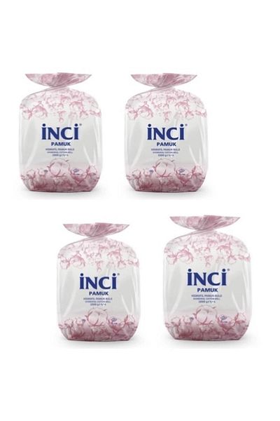 İnci PEARL HYDROPHYLE COTTON 1 KG (4 PIECES)