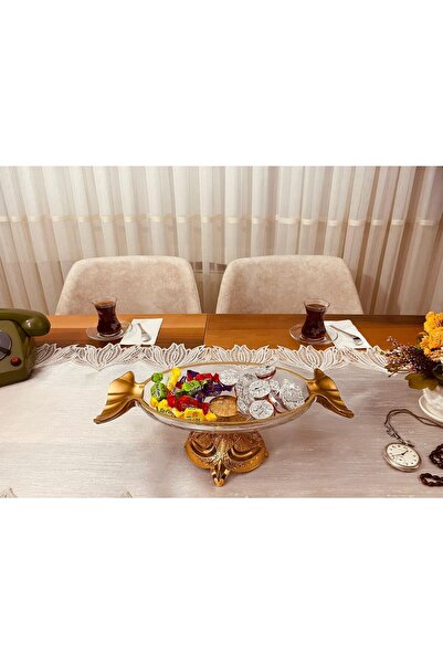 miras home Fish Model Footed Glass Snack Bowl