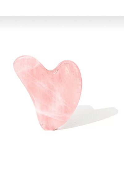 JADE Pembe Doğal Heart Gua Sha Guasha Bakım Taşı