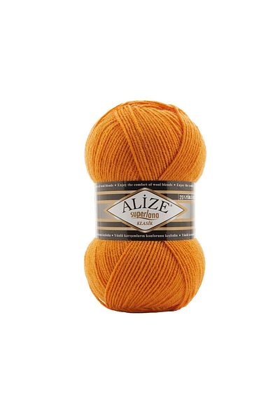 Alize Superlana Classic Hand Knitting Rope (Pack of 5) - 336-Mandarin