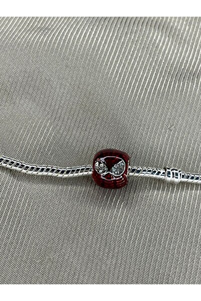 asaf Spiderman kırmızı kafa charm | gümüş kaplama