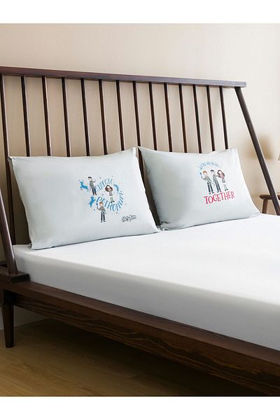 LC Waikiki Lcw Home 2-piece Harry Potter Printed Pillow Case - Light Gray, 50x70 Cm