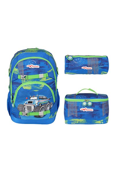 RKY SERENITY Set de 3 piese Relaxion - Rucsac și cutie de prânz cu volum mare, buzunare multiple și talpă groasă