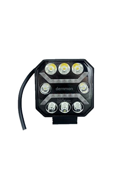 DEMMON Çalışma Lambası Kare 9V-32V Exclusıve Seri Gündüz Sürüşlü (Beyaz-Beyaz