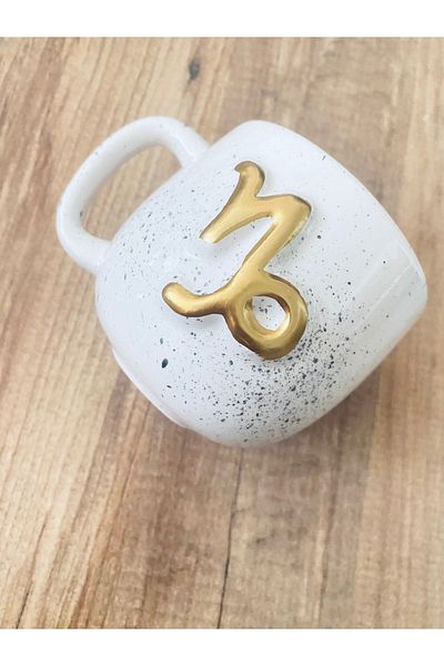 vira shop 200 Ml Ceramic Capricorn Handmade - Stylish Design Mug