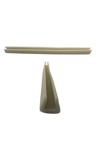 EraycanYapıMarket Snap-on Under-Door Thermal Insulation Sponge Threshold Sponge (6 Pieces) Gray