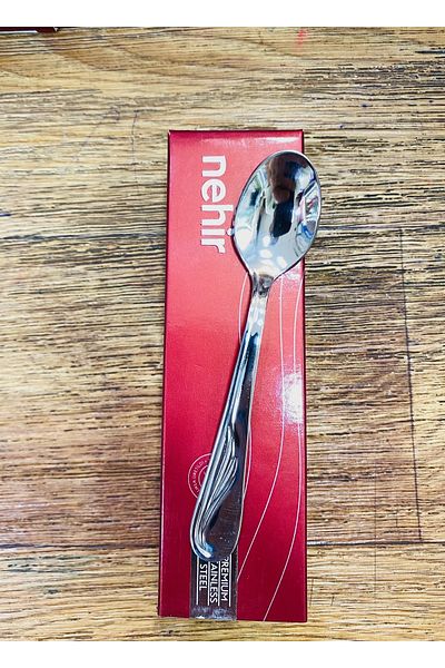 Nehir 12 Pieces of Belted Names Plain Teaspoon