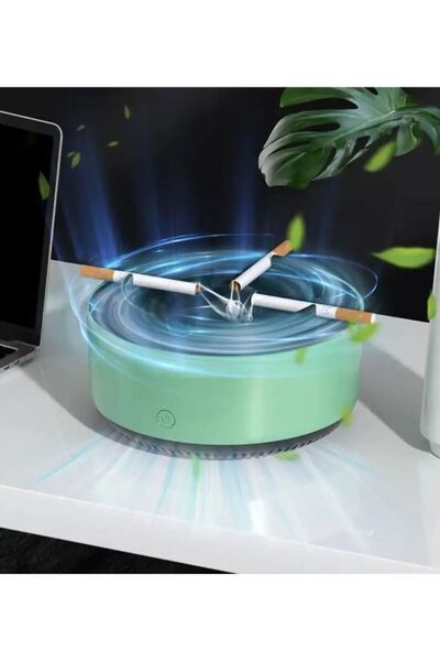 Genel Markalar Şık Dekoratif Dumanı İçine Çeken Kül Tablası Akıllı Kül Tablası Koku Duman Önleyici Kokusuz Küllük