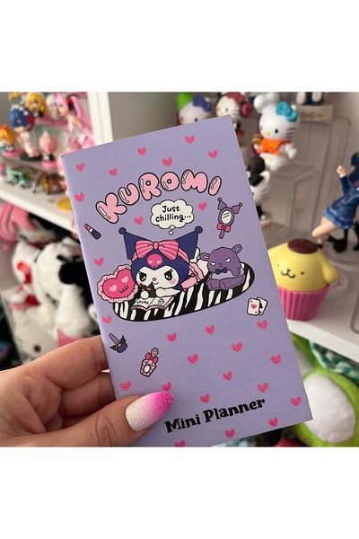 Kawaii Sanrio Kuromi Mini Planner Notebook