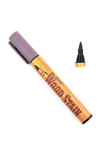 Marvy Dark Walnut Wooden Touch up Pen - Dark Walnut