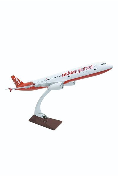 atlasjet Licensed Metal Model Airplane - 34 Cm, 1/130 Scale, A321 Model