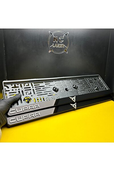 NCLASER MARKING CUPRA Logolu Takmatik Plakalık