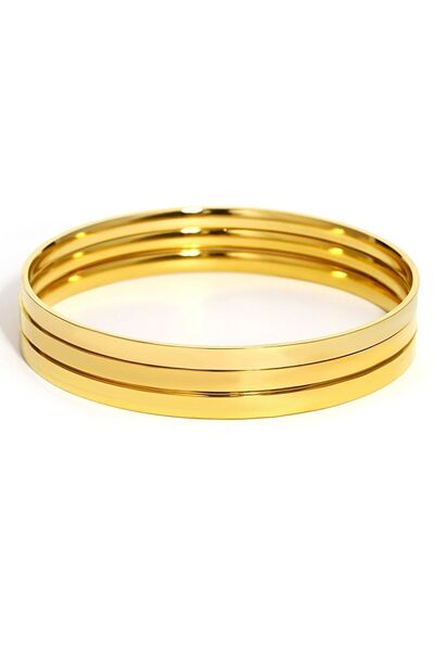 İNN JEWELLERY Çelik Kararmaz Ajda Bilezik 6.4mm Ve 6.0 Mevcuttur Ölçü Belirtiniz