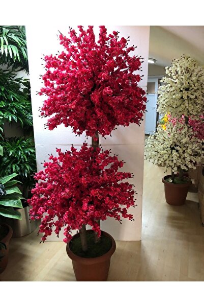 RUZGARCİCEK Rüzgar Yapay Çiçekçilik 2 gövdeli Fuşya Sakura Ağacı