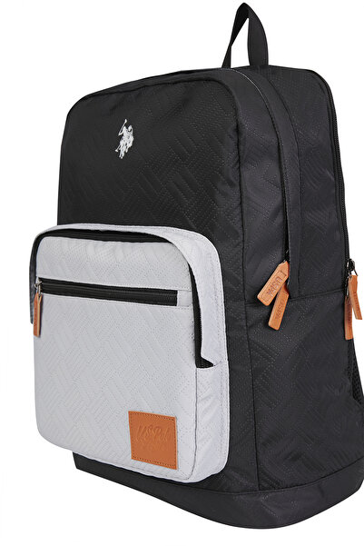 U.S. Polo Assn. Us Polo Assn Unisex School Bag - 24367-24371-24365, Backpack, Water Resistant, Black