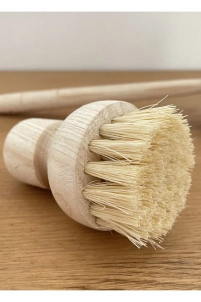Efsoon Organics Ecological Multi-Purpose Wooden Dish Brush Small Brush Natural Fruit Vegetable Brush