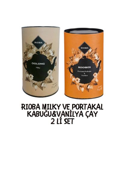 Rioba 2'Lİ SET Rıoba Oolong Çayı Mılky 75G VE Rooıbos Portakal Kabuğu&Vanilya...